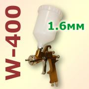 W-400 краскопульт верхний бачок 600 мл дюза 1,6 VOYLET