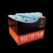 P120 Шлифовальный круг ROXTOP FILM 150мм на липучке, 15 отв, синий  RoxelPro