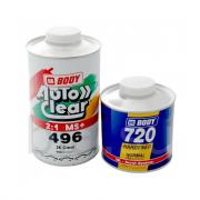 BODY  496 ЛАК MS 2К  с отвердителем бесцветный 1л+0,5л 720 отвердитель