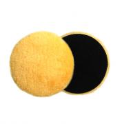 5874311 JETAPRO Диск полировальный меховой в индивидуальной упаковке, желтый, 150мм, липучка.