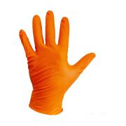 Перчатки нитриловые оранжевые  XL (100шт) JETAPRO
