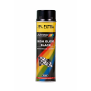 0,6 л Эмаль акриловая черная глянцевая 604005 МОТИП