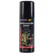 Влагоотталкивающая пропитка 0,2л Мотип Аэрозоль для защиты ткани, кожи, тентов, одежды, мембранных тканей, садовой мебели от влаги и пыли. Благодаря уникальной формуле образуется невидимая водоотталкивающая, но дышащая защитная пленка, эффективно предотвр