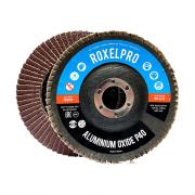 111855 RoxelPro Лепестковый круг ROXONE 125 х 22мм, оксид алюминия, конический, Р60