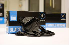 Нитрил.перчатки ROXONE ,чёрные , XL ,уп.100шт 721441