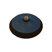 WDK-122301 Диск-подошва высокой степени жесткости для полировальных и шлифовальных машинок М14.  Диаметр 125мм, velcro® липучка для крепления полировальных дисков и абразива. Материал-полимер.